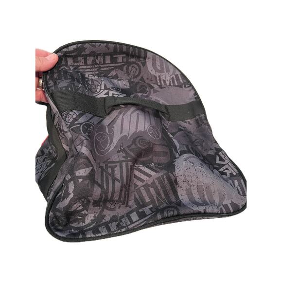 UNIT Heavy Duty Duffel Bag 22"x12"x10" Gray Black Red - Picture 5 of 7